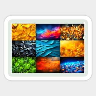 Mosaic luxurious divers backgrounds Sticker